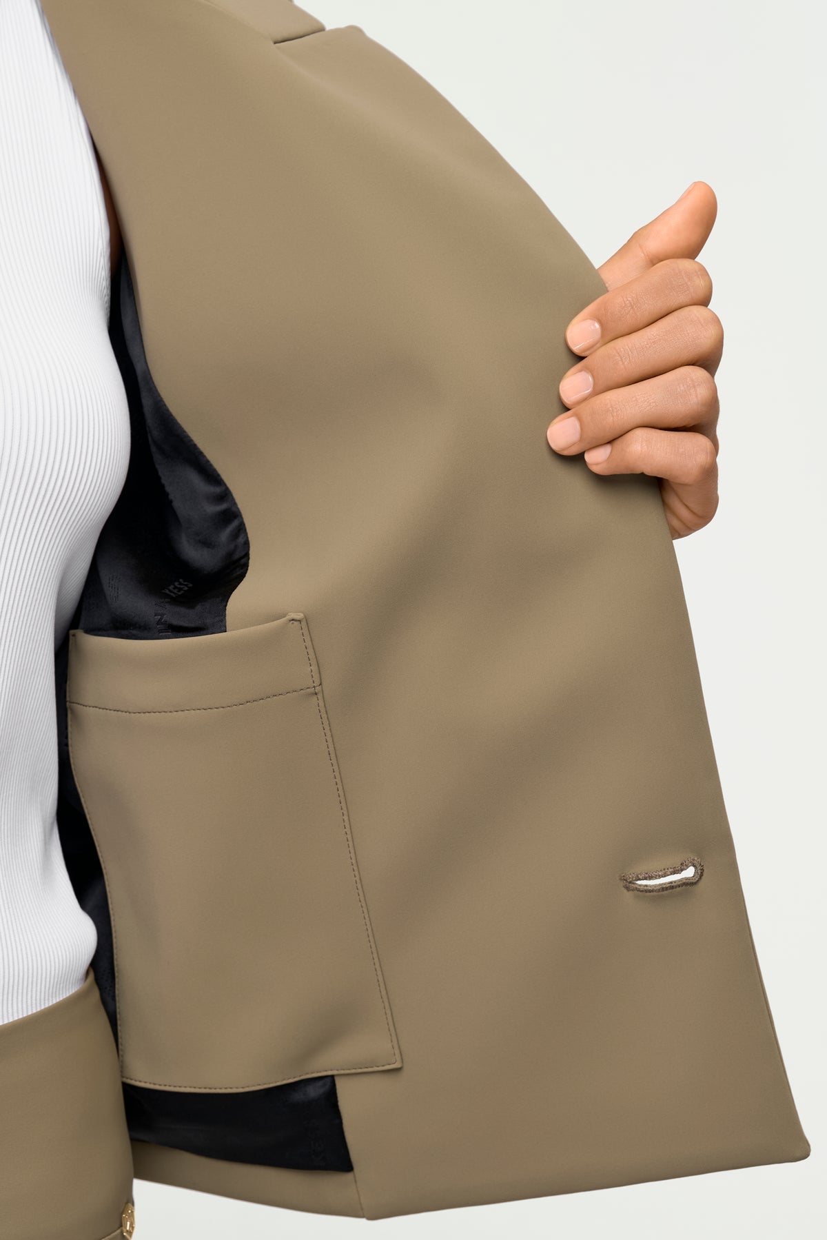 TROINA Stretch Blazer oliva