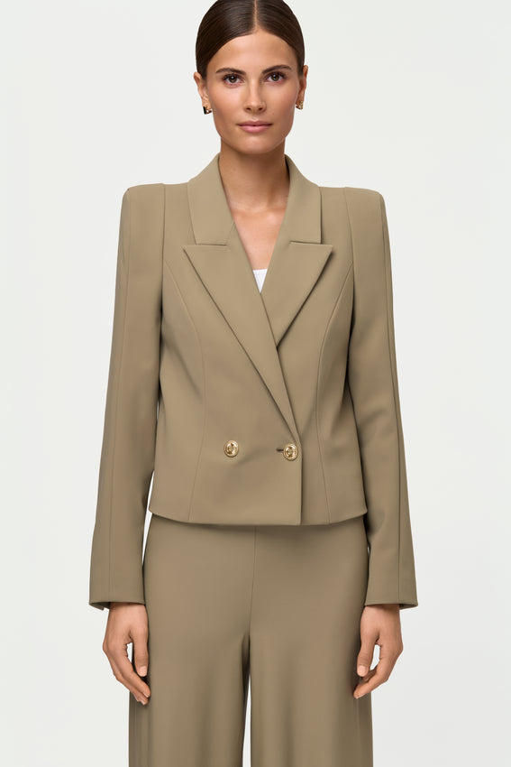 TROINA Stretch Blazer oliva