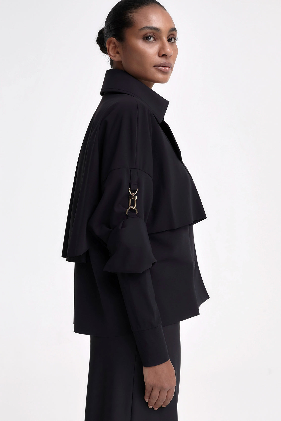 CRESSIDA Trench Jacket black