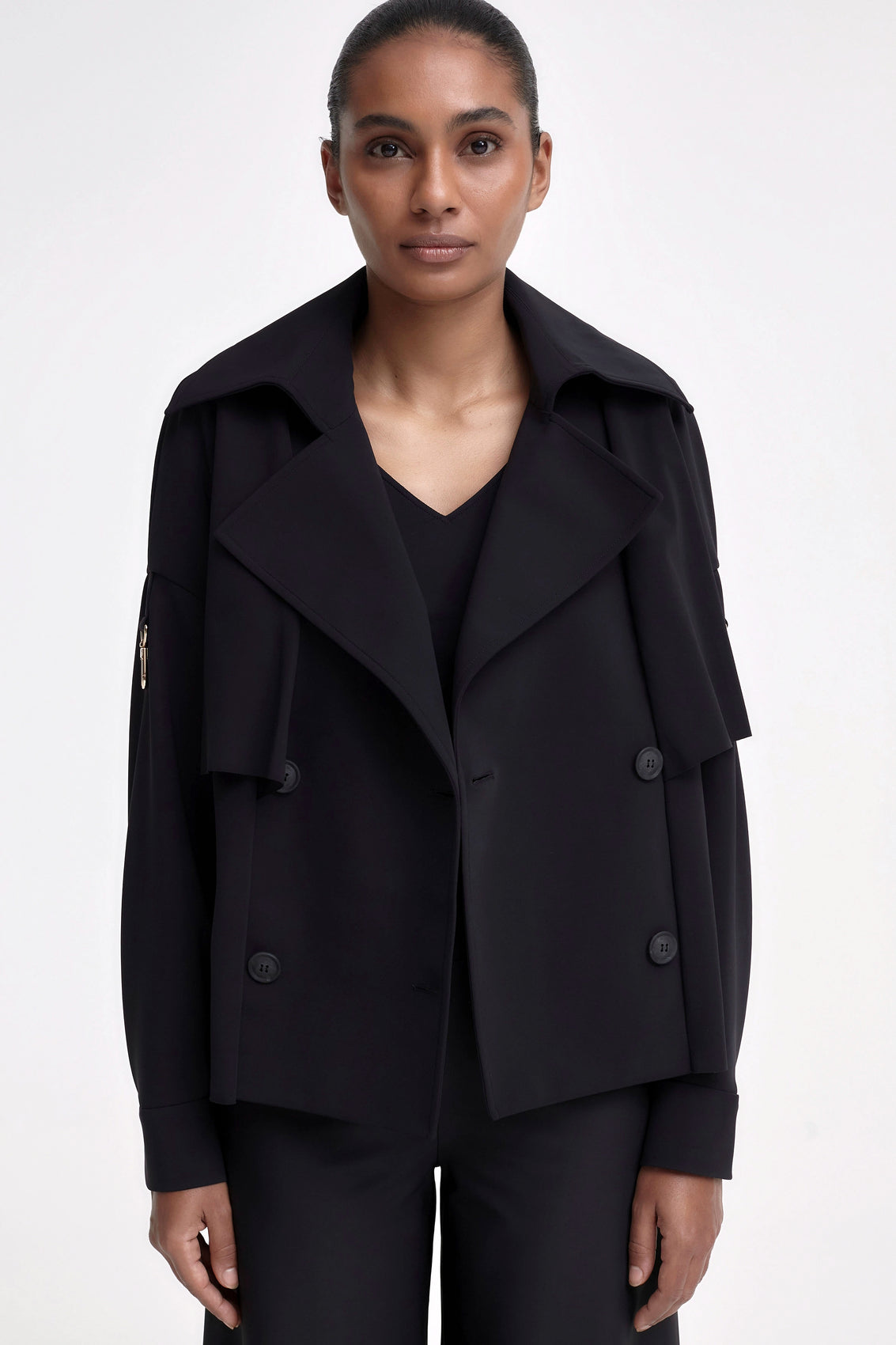 CRESSIDA Trench Jacket black