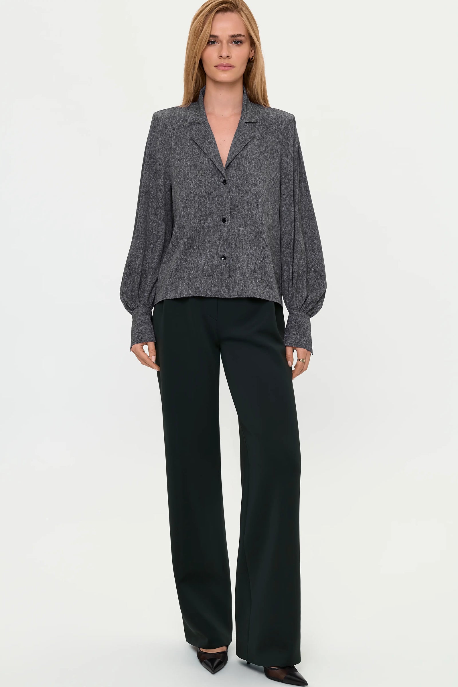 NYRA Stretch Shirt mica