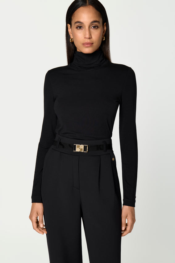 ERES Rollkragen Top schwarz