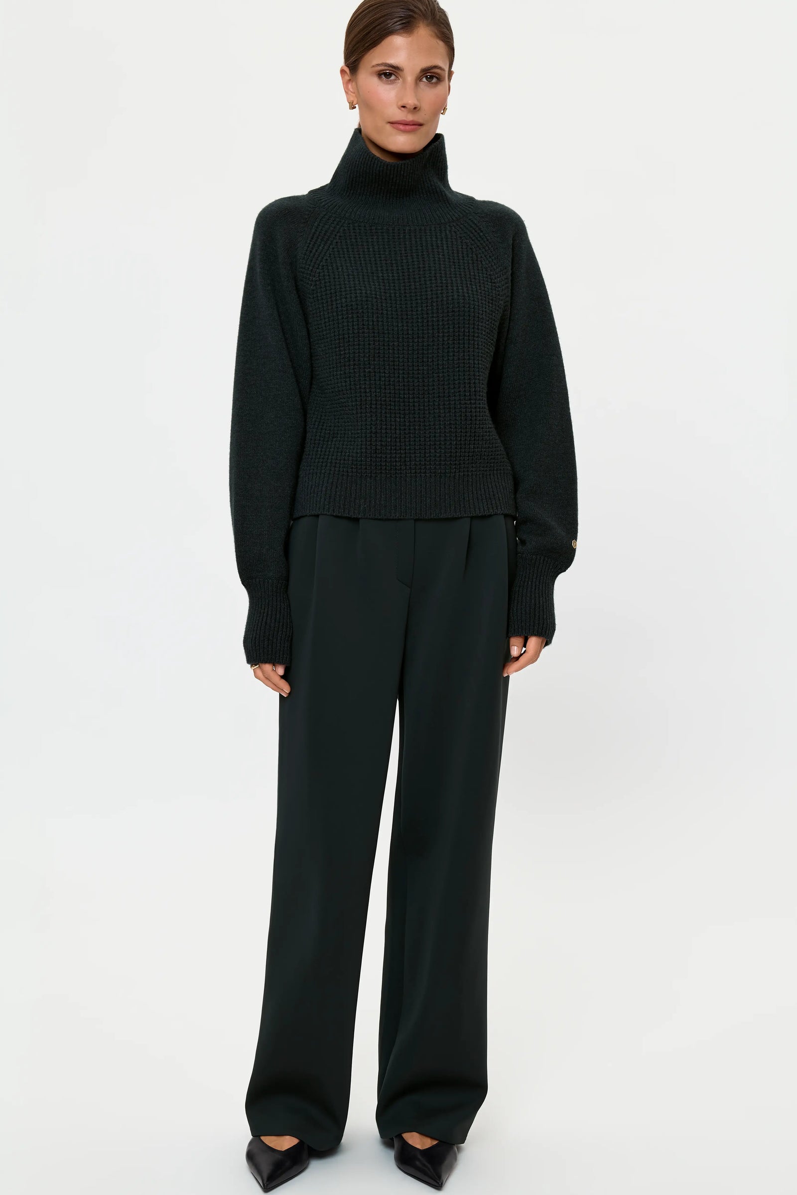 CRISCRA Cashmere Turtleneck forest