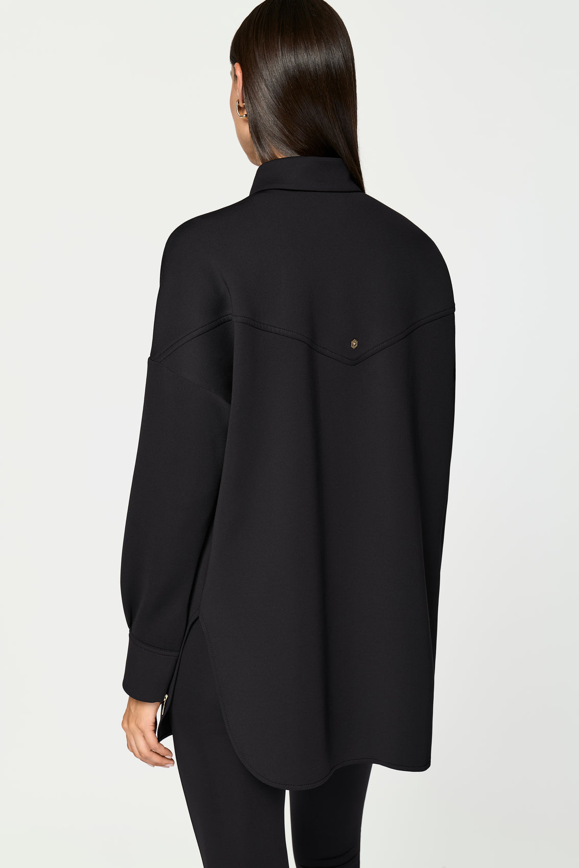 ERICE Hemd Jacke schwarz