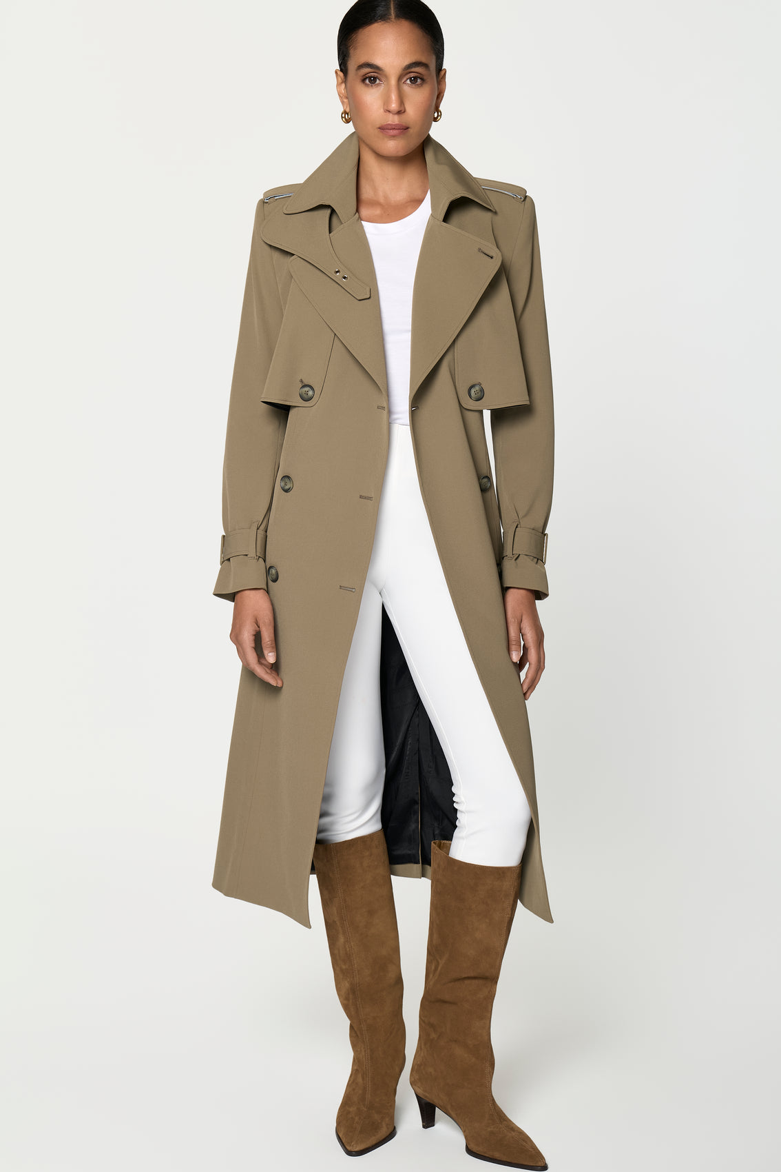 CORLEON Trench Coat oliva