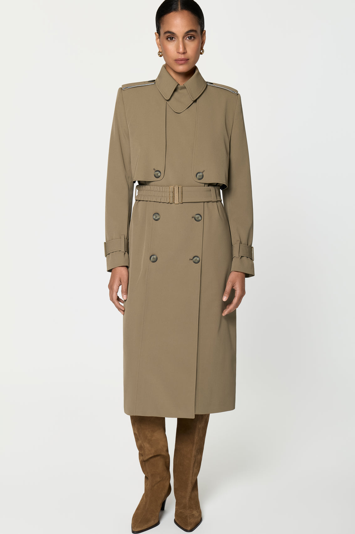 CORLEON Trench Coat oliva