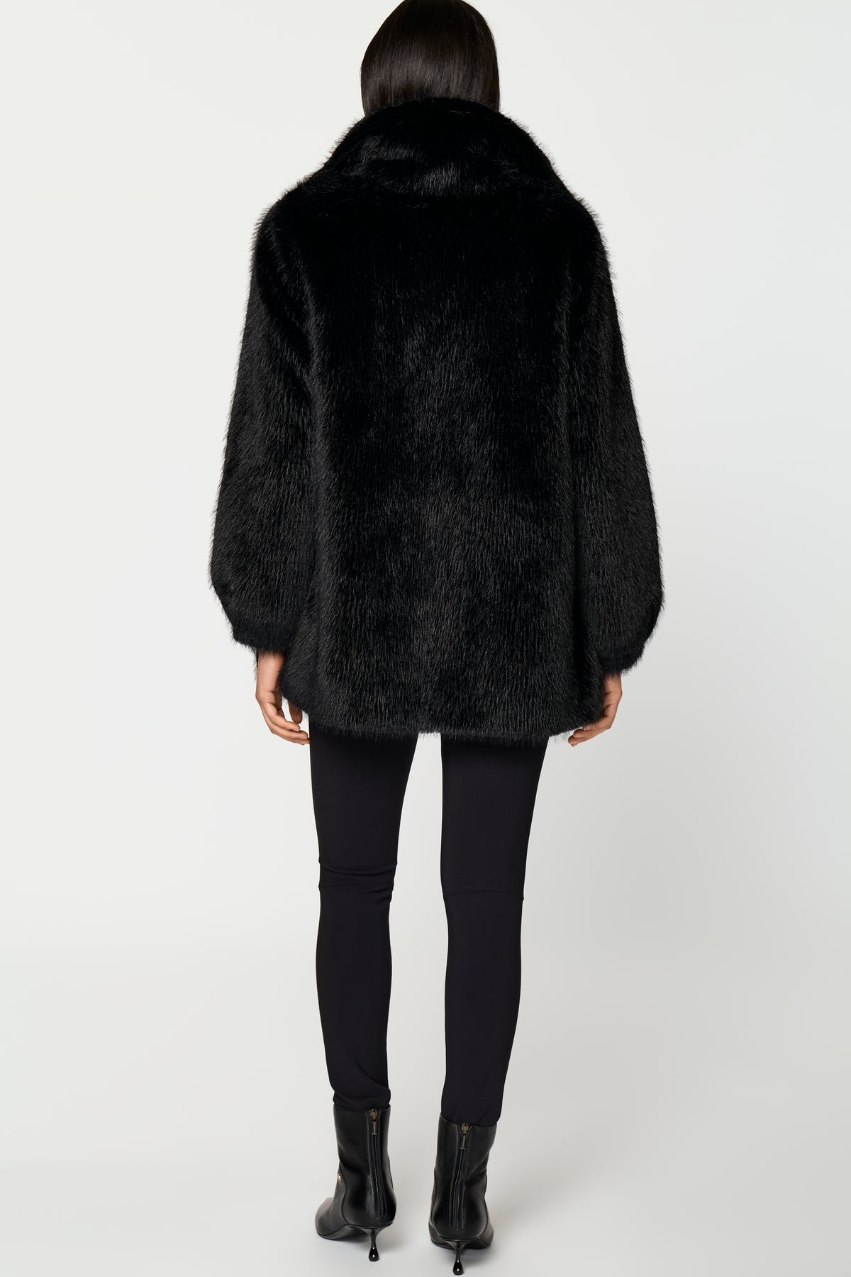 CHANOIR Faux Fur Coat black