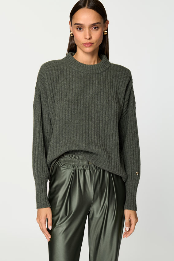 AMURI Kaschmirpullover verde