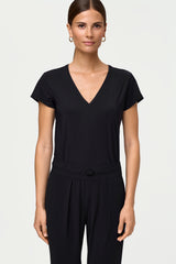 MINA Top schwarz