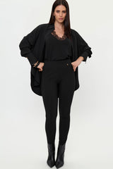 MARASAL Stretch Hemd schwarz