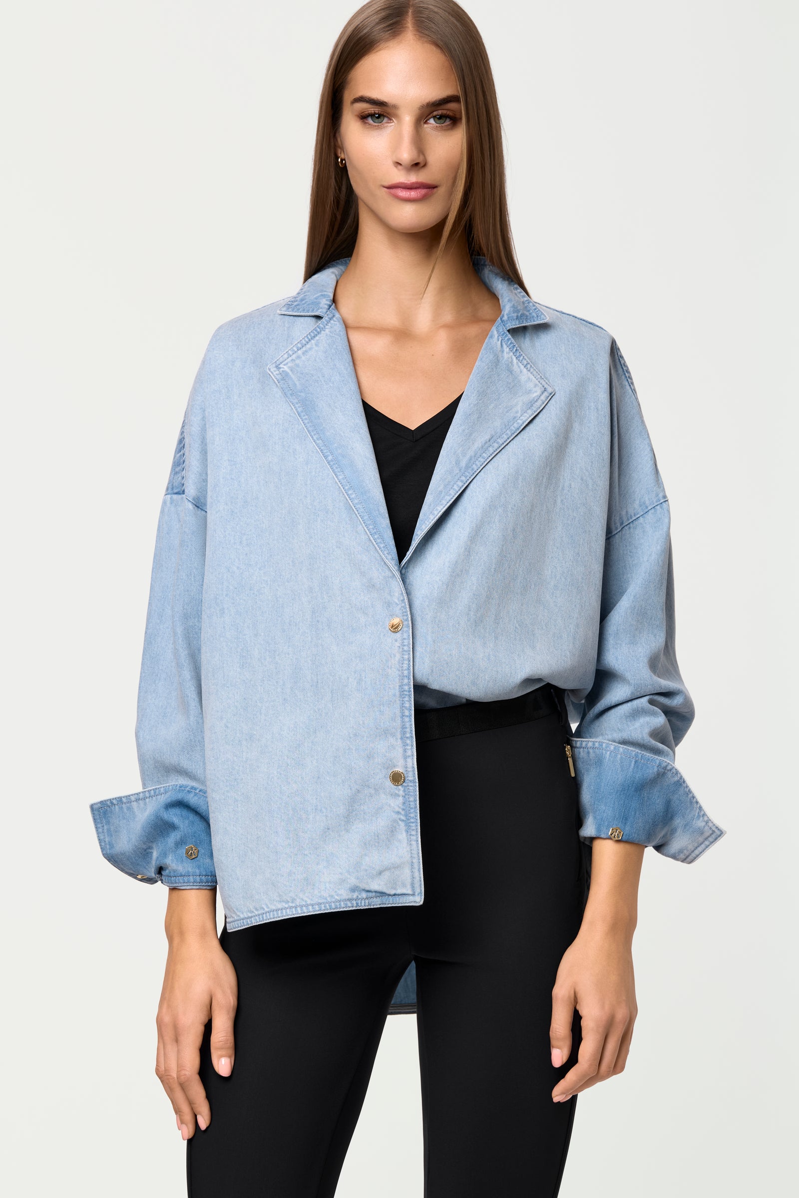 SICI Denim Shacket chambray