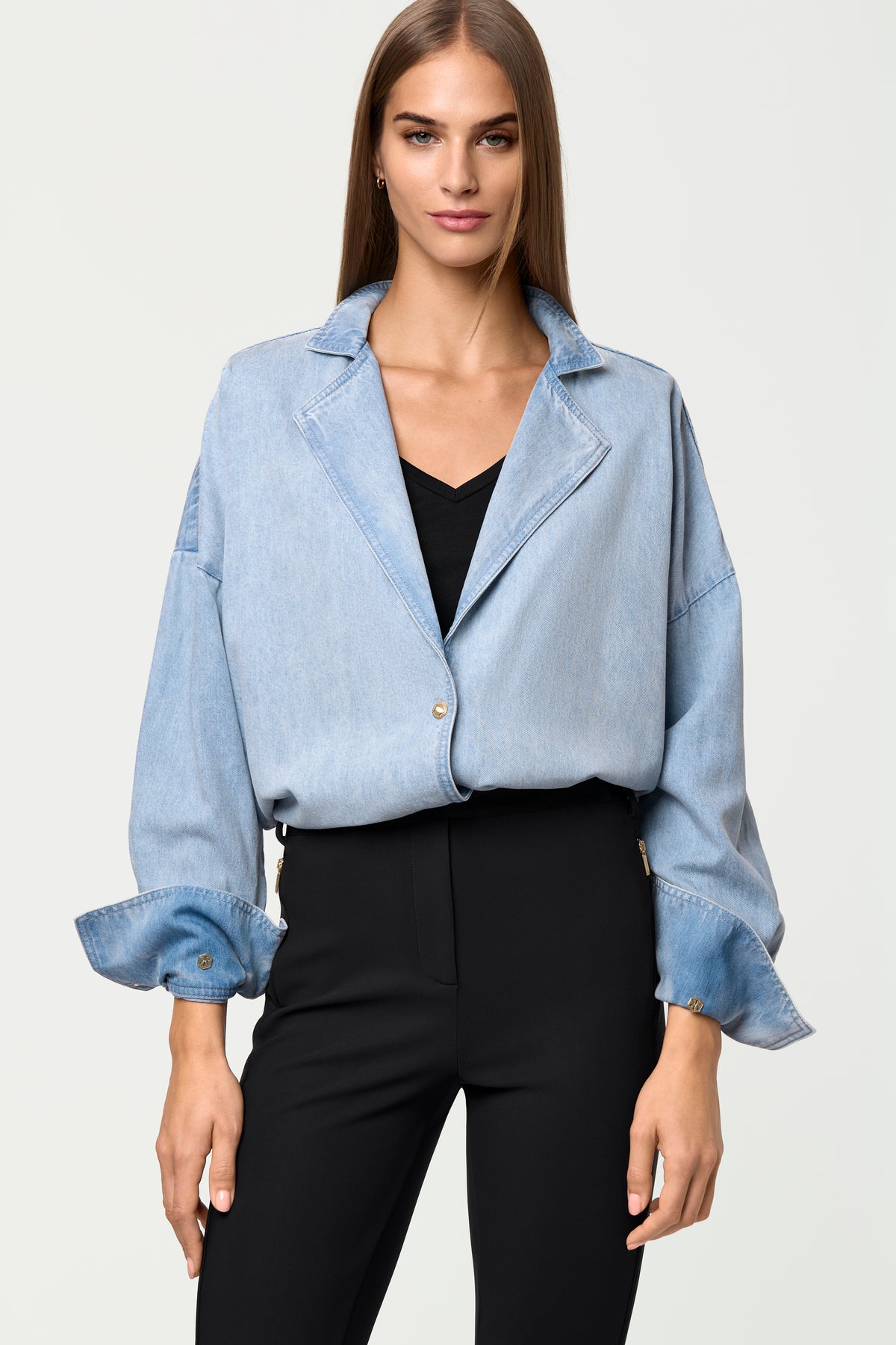 SICI Denim Shacket chambray