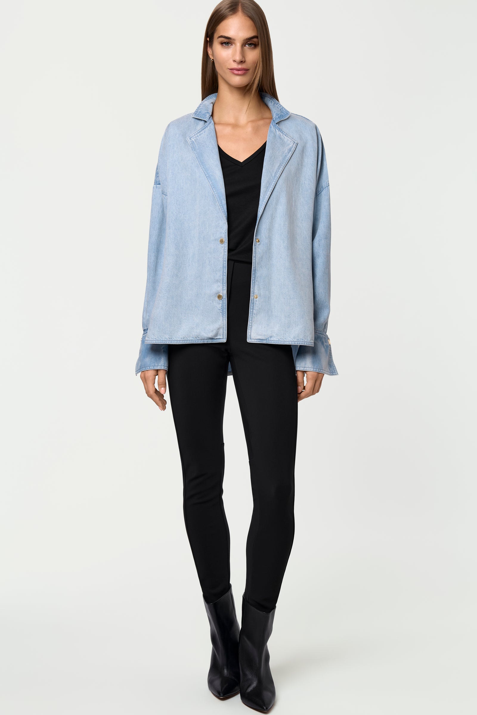 SICI Denim Shacket chambray