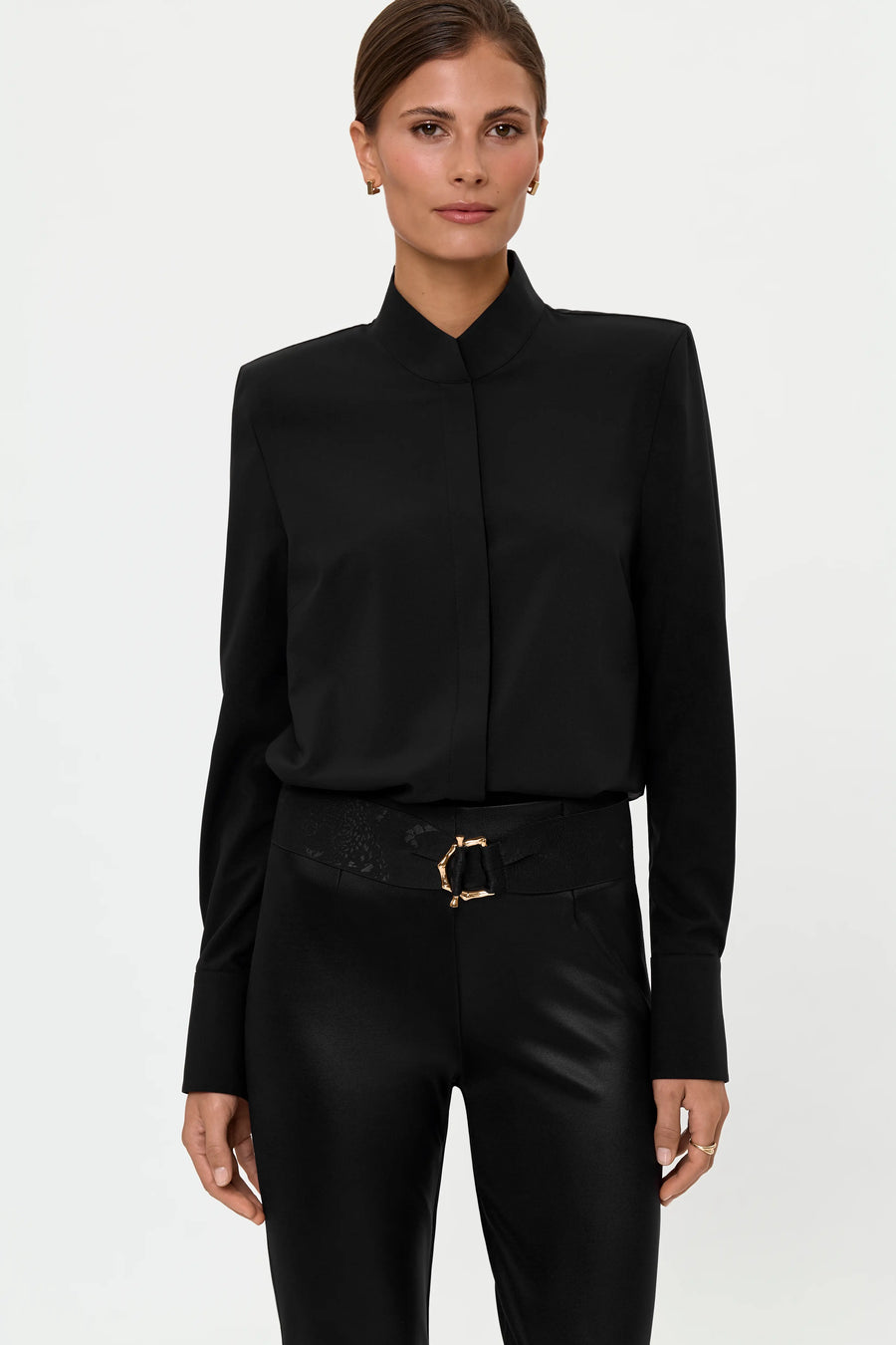 LEONTA Shirt schwarz