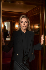 TROINA Stretch Blazer schwarz