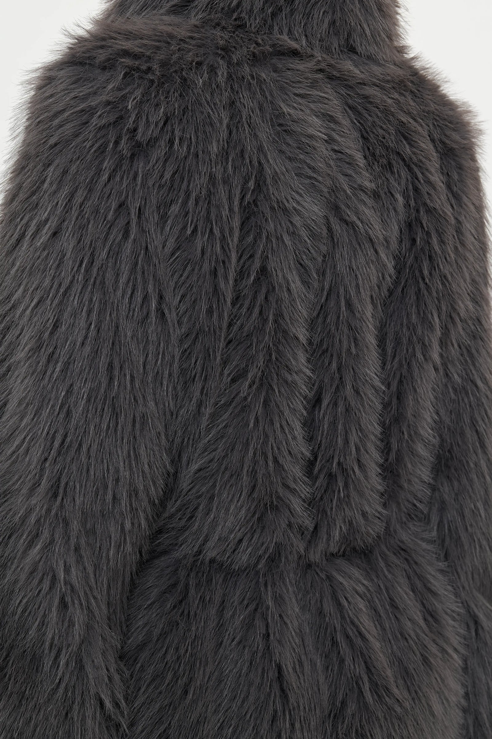 MARMOTA Faux Fur Coat crystal grey