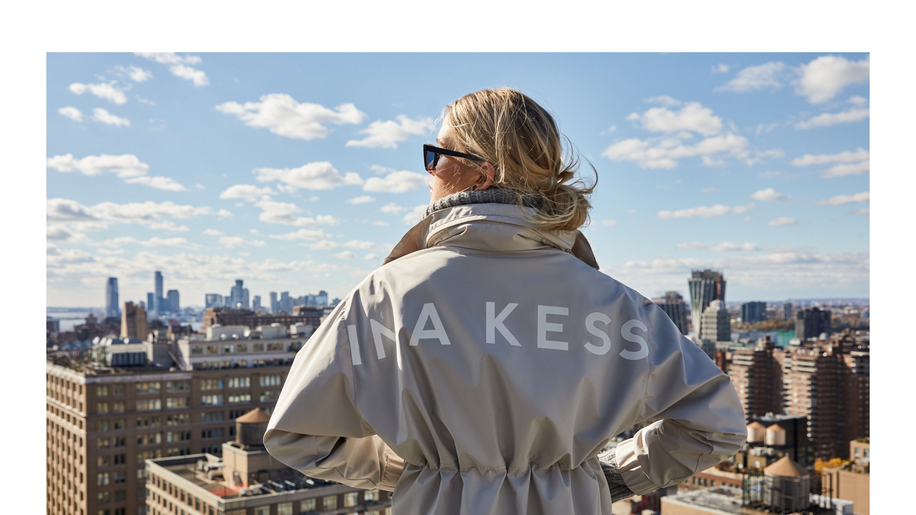 INA KESS SOL Cape sheer, NYC campaign