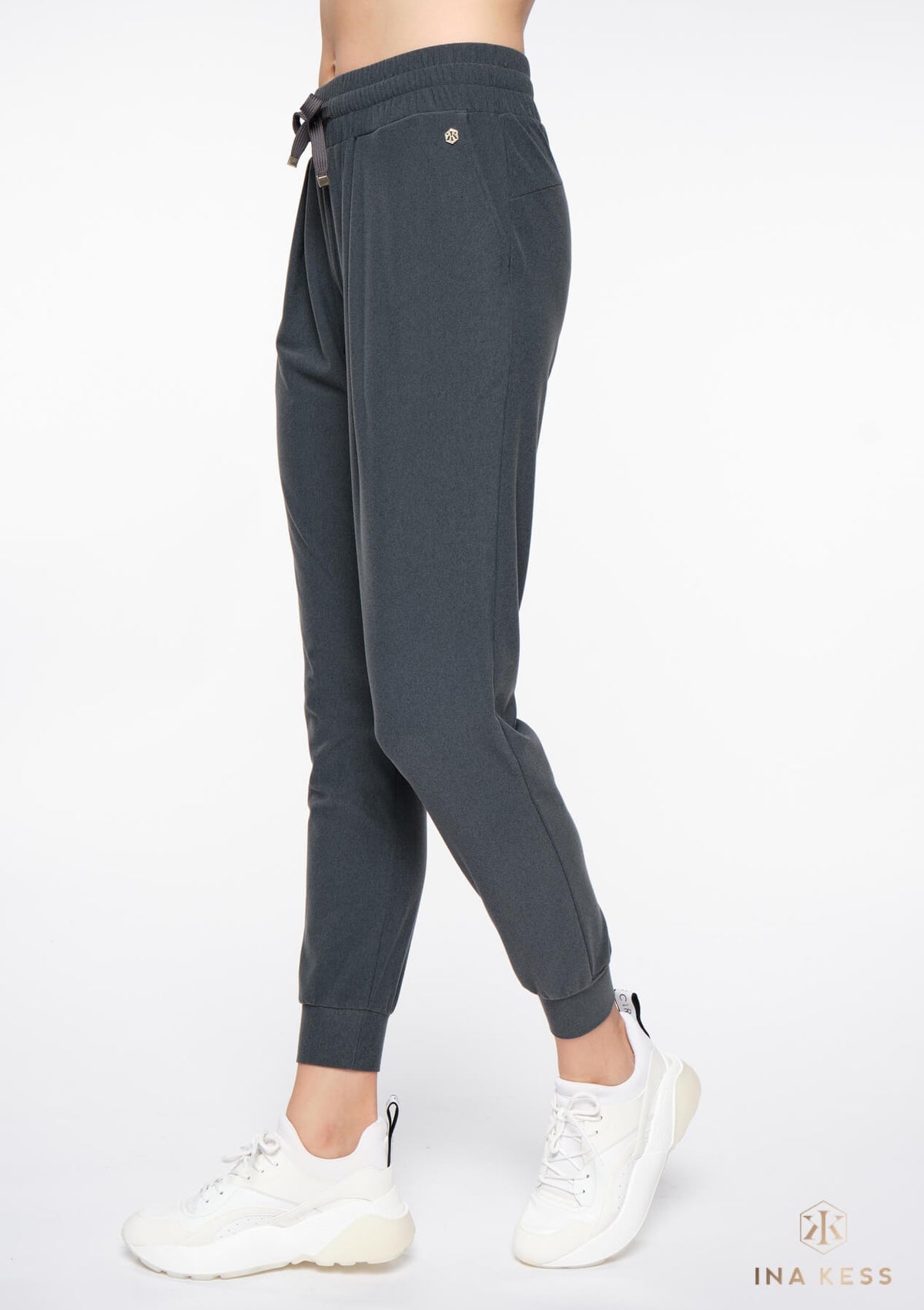 LUXE PLUSH Track Pants anthracite grey
