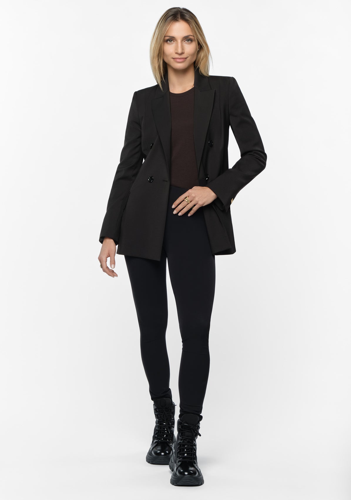 SIBEL Wool Blazer coal