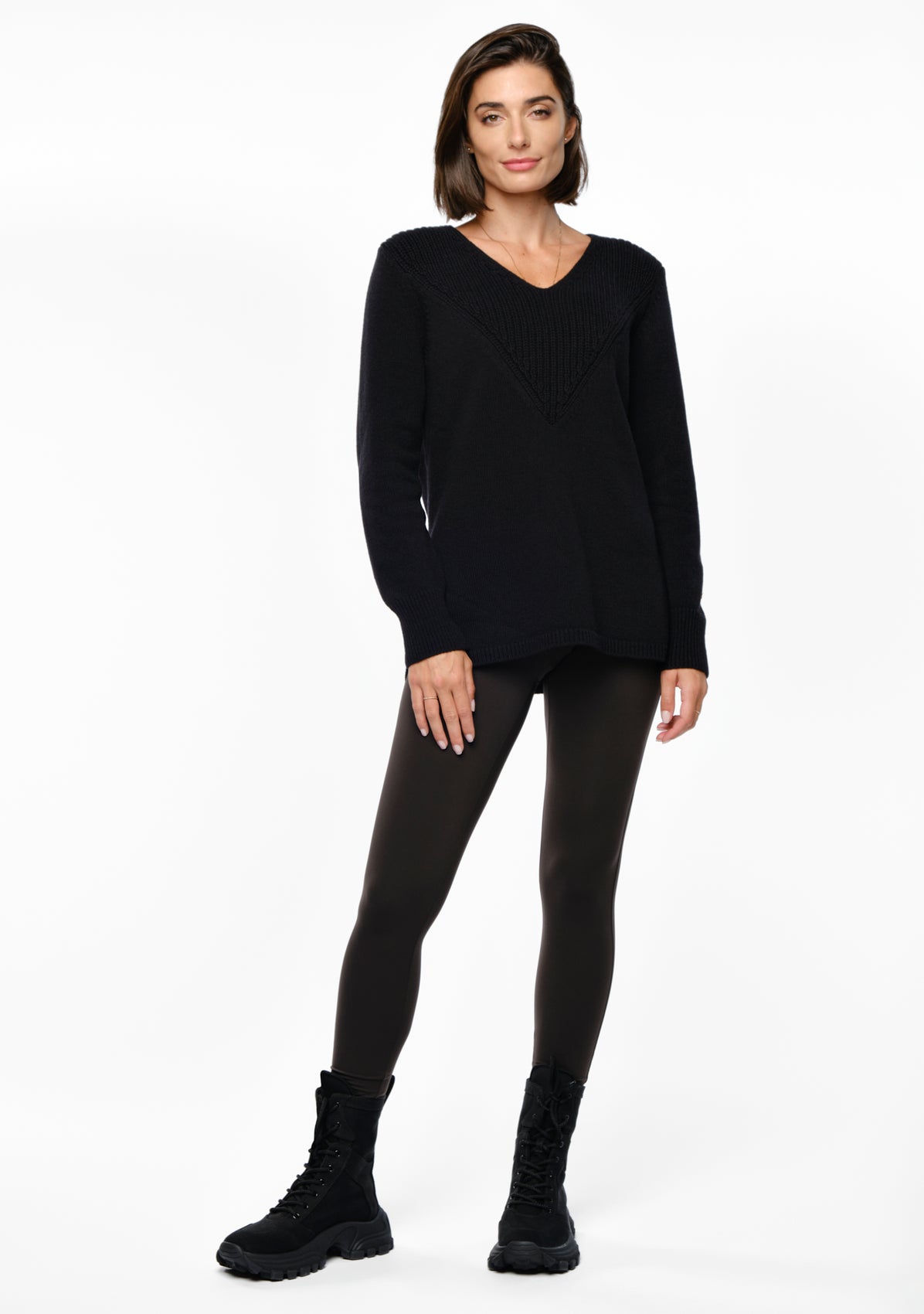 NEROLA Merino Cashmere Pullover black