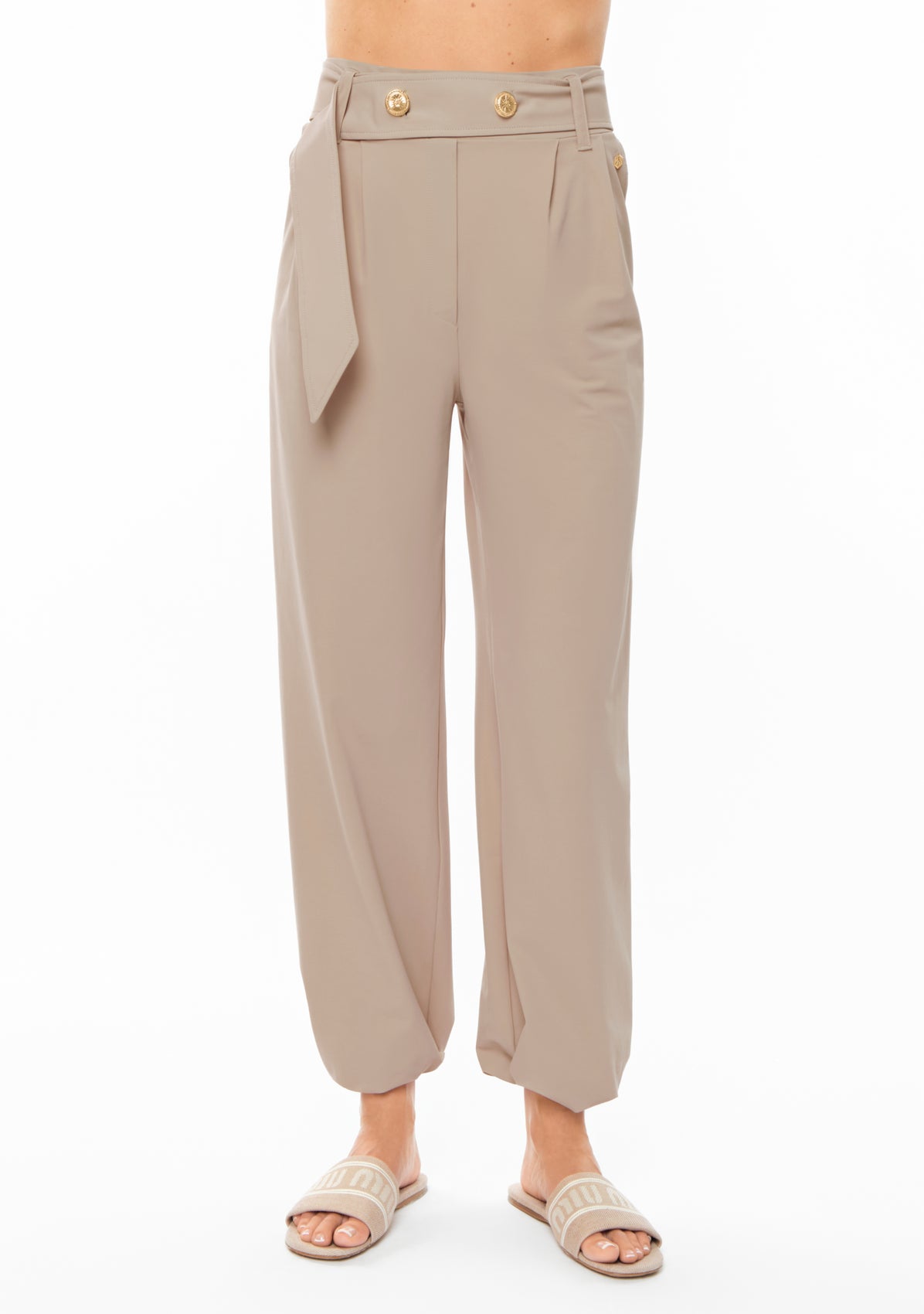 VITORIA Wide Leg Stretch Pants sahar