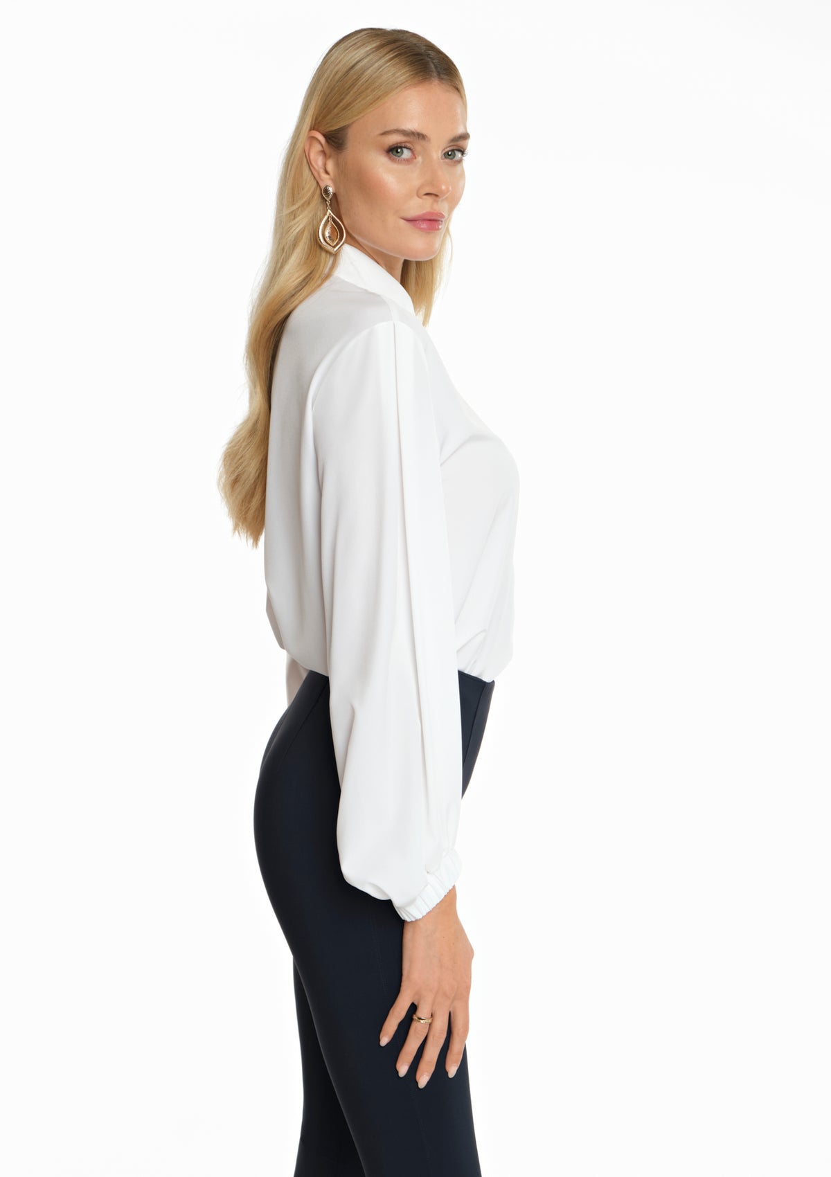 FIUME Voile Blouse white