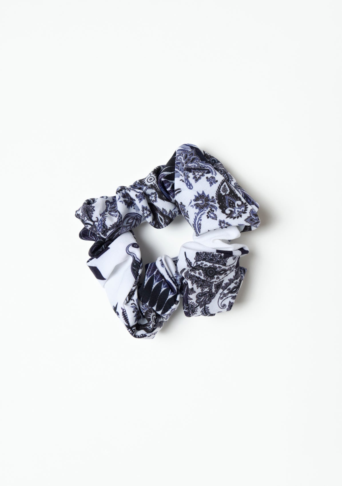 SCRUNCHIE paisley blu